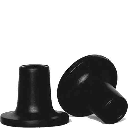 Heel stoppers heel protectors in black for black heels, to stop you from damaging your shoes by sinking in the grass.