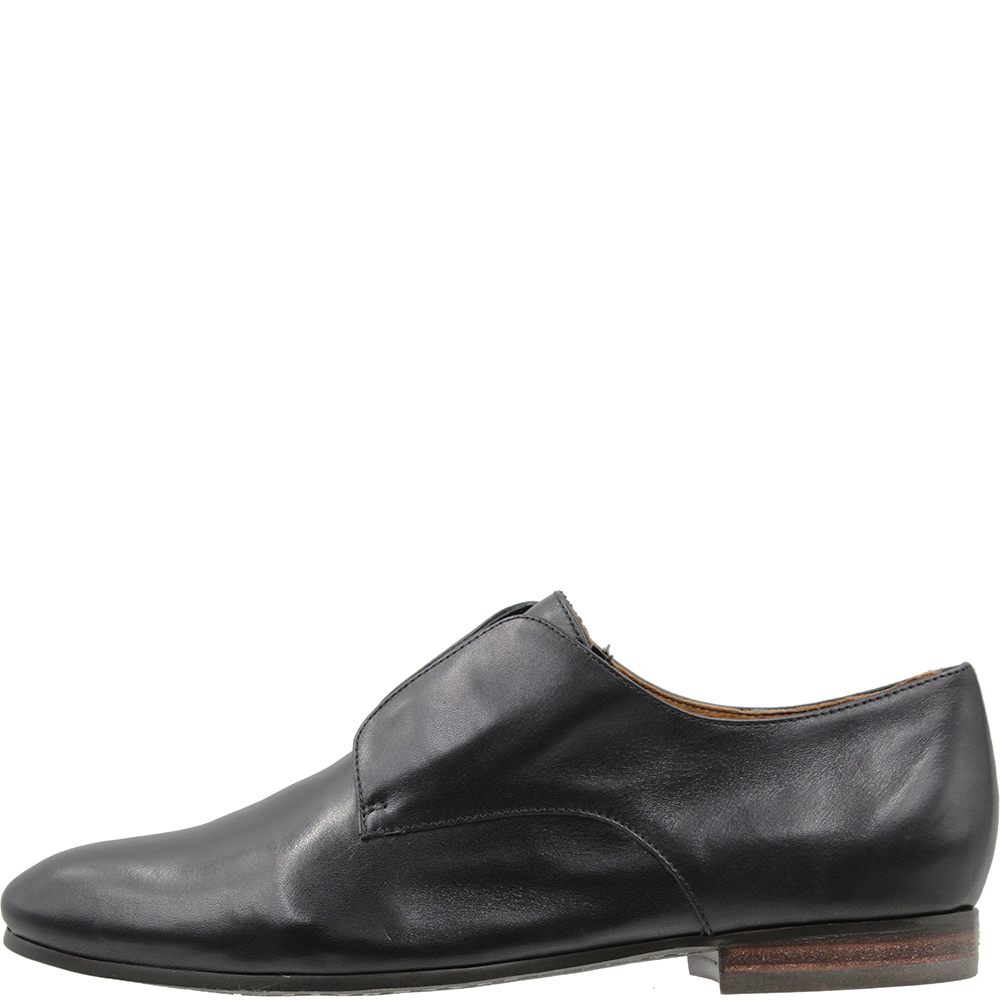 Sercy Black Leather Loafers