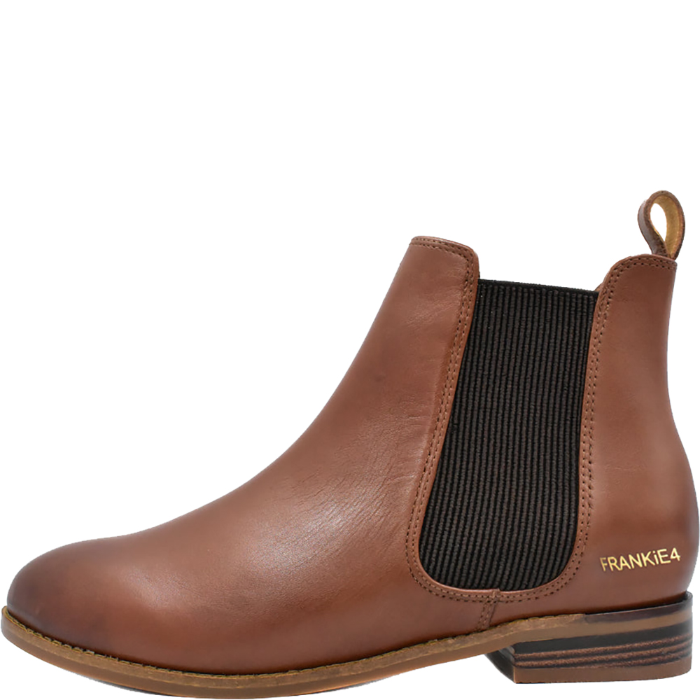 Ali Brownie Leather Ankle Boots