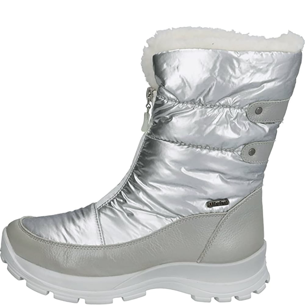 Grenoble 03 Silver Ankle Boots