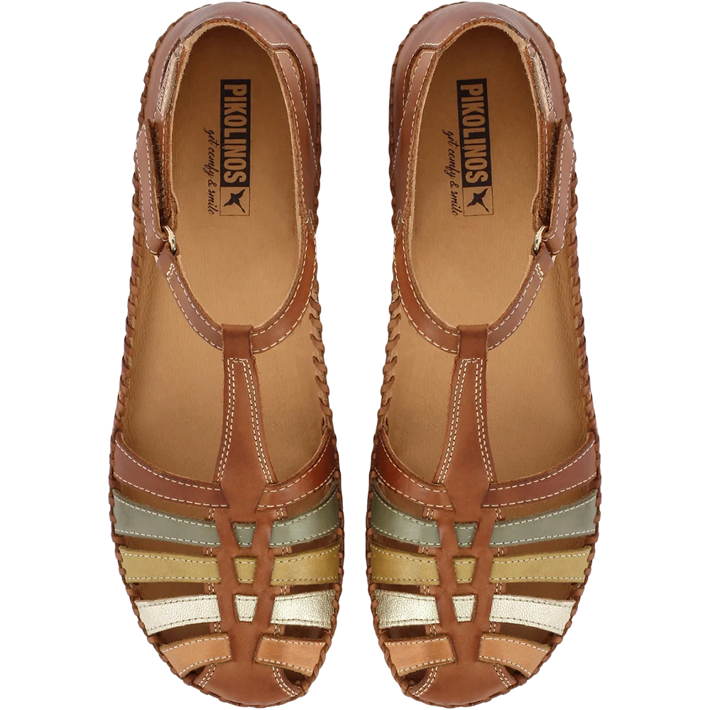 PIKOLINOS-P-VALLARTA-655-0843C4-BRANDY-MULTI-LEATHER-LOW-WEDGE-FLAT-CLOSED-TOE-ANKLE-STRAP-SANDAL-FLAT-SHOES-DESIGNED-IN-SPAIN-OFFICIAL-STOCKIST-PAIR-TOP