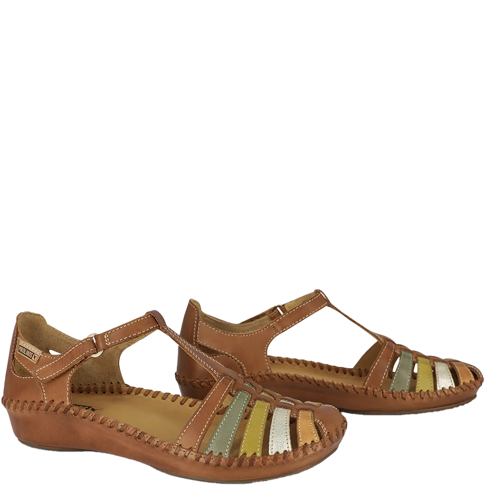 PIKOLINOS-P-VALLARTA-655-0843C4-BRANDY-MULTI-LEATHER-LOW-WEDGE-FLAT-CLOSED-TOE-ANKLE-STRAP-SANDAL-FLAT-SHOES-DESIGNED-IN-SPAIN-OFFICIAL-STOCKIST-PAIR