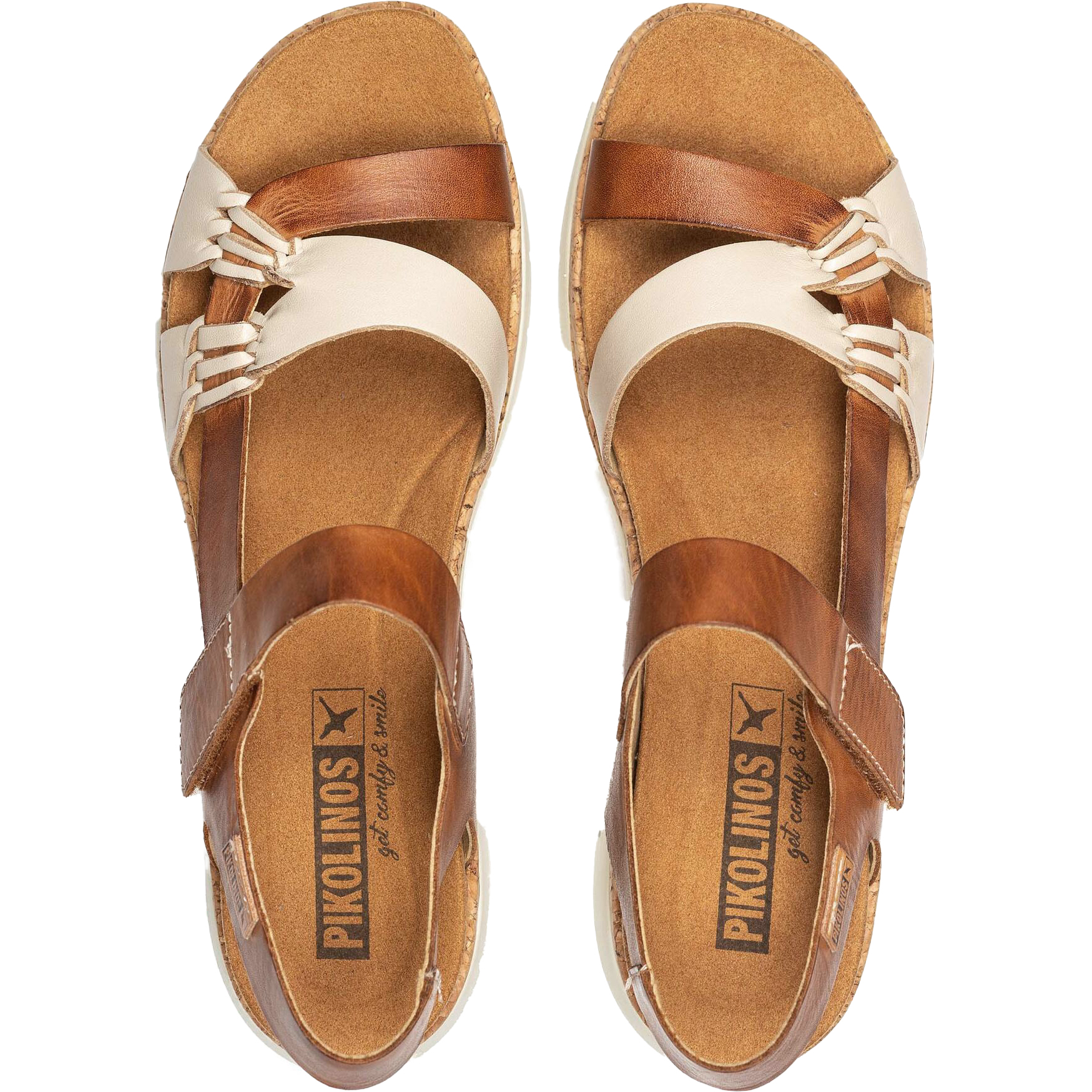 Pikolinos PALMA Marfil Brandy TOP Sandals Online at ShoeBeDoo