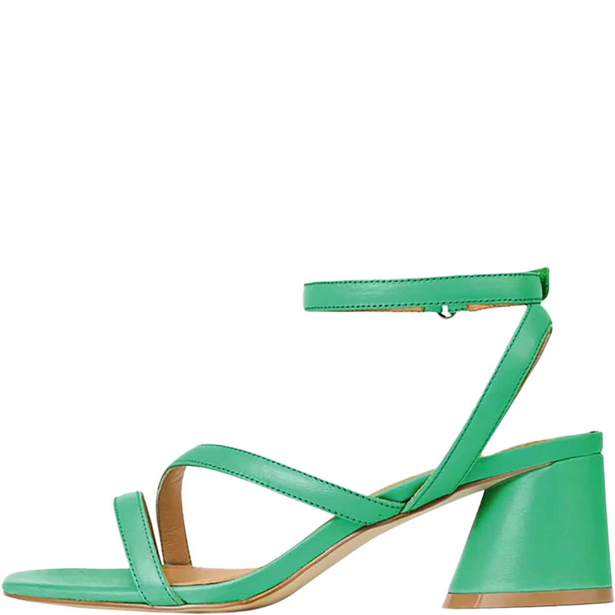 Petricia Emerald Leather Heels