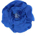 Morgan & Taylor Cindy Cobalt Blue fascinator is made from malleable vibrant blue soft silk petals in the shape of a flower that is absolutely race day perfect. It sits on a slender thin silver headband. Designed by Morgan and Taylor and available online and instore at ShoeBeDoo. Official stockist in Australia