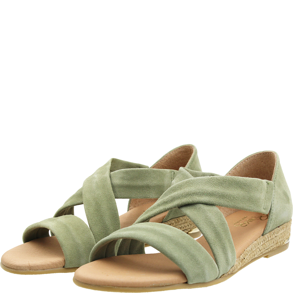 PINAZ-CLAIRE-317AO-KHAKI-LIGHT-GREEN-SUEDE-OPEN-TOE-CROSSOVER-FLAT-SANDALS-MADE-IN-SPAIN-OFFICIAL-STOCKIST-ANGLE