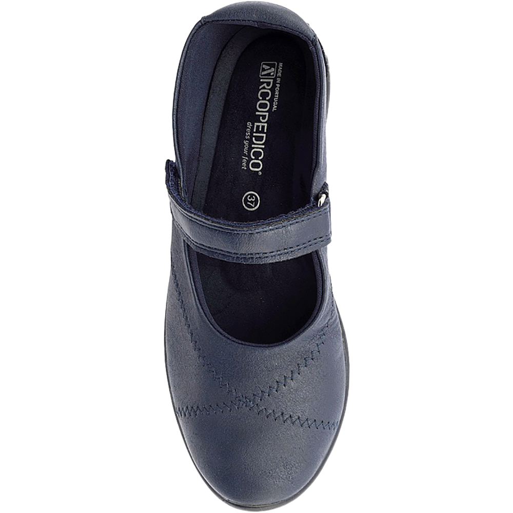 Ballerines Arcopedico TRIGLAV 4616 – Confort Archopédique, Lycra Noir Vegan Et Déperlant