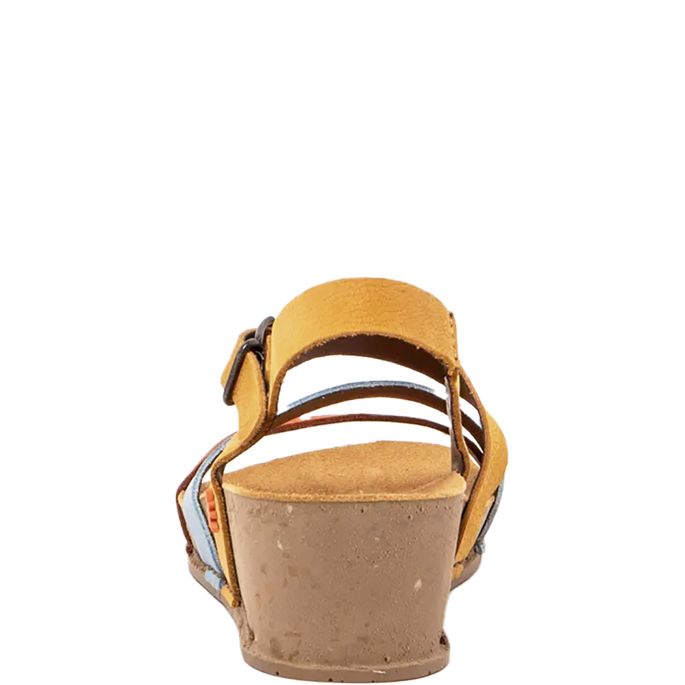 ART-COMPANY-I LIVE 1930-HONEY-MULTI-LEATHER-OPEN-TOE-LOW-PLATFORM-WEDGE-SANDALS-OFFICIAL-STOCKIST-back