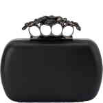 This soft coloured black hard case east west clutch is inspired by high fashion, with a crystal encrusted knuckle duster design, and delivers on the looks whilst remaining highly practical for nights out. Designed by Olga Berg and available online and instore at ShoeBeDoo Official Olga Berg Stockist in Australia and New Zealand