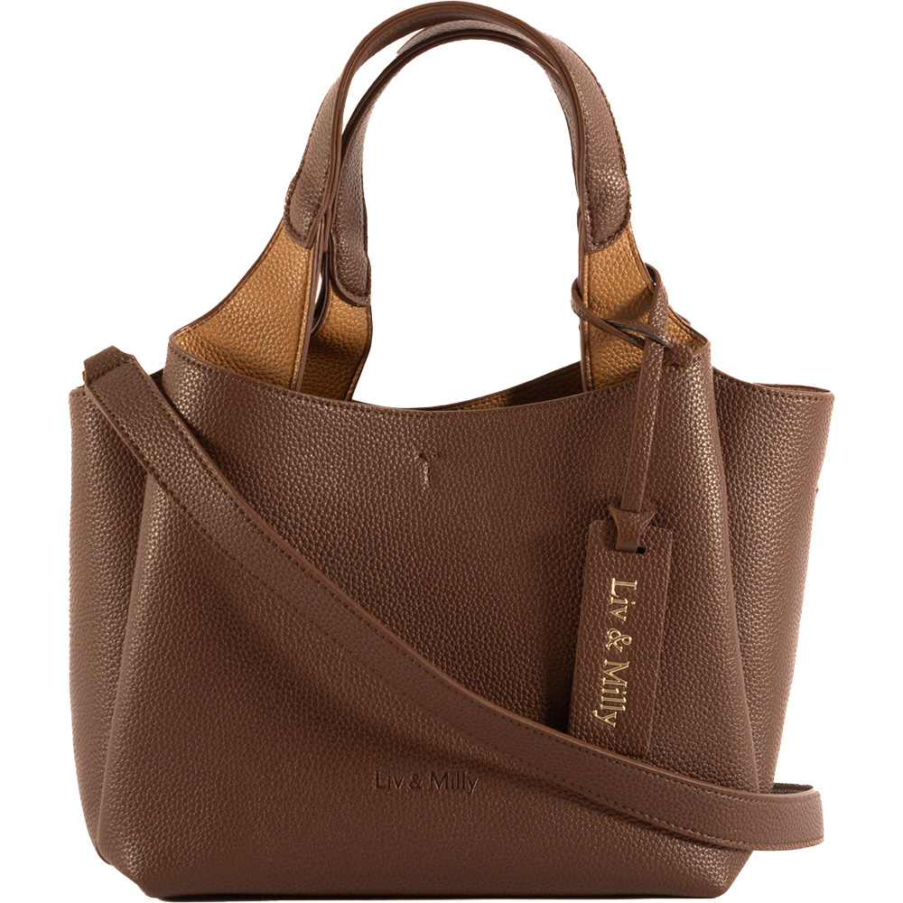 Liv-and-Milly-TAYLOR-Mocha-Vegan-Handbag-Buy-Online-at-Shoebedoo-Official-Stockist-Australia-and-New-Zealand-1