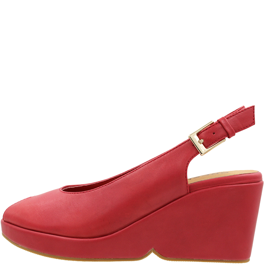 Bresley Skype Candy Leather Wedges - ShoeBeDoo