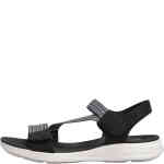 A lightweight travel shoe with a white sole, and padded arch supportive footbed., The upper has bands of elastic in blush tones across the toes, over the arch on an angle, and in the front of the ankle. There is a rear ankle strap as well. ShoeBeDoo is an official stockist of CC Resorts sandals in Australia and New Zealand