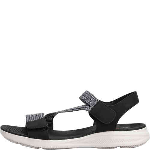 A lightweight travel shoe with a white sole, and padded arch supportive footbed., The upper has bands of elastic in blush tones across the toes, over the arch on an angle, and in the front of the ankle. There is a rear ankle strap as well. ShoeBeDoo is an official stockist of CC Resorts sandals in Australia and New Zealand