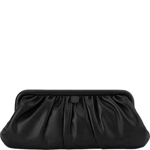 This long clutch with a slightly angular shape has a top hard frame and a gathered front and back allowing for elegance yet room. uy Olga Berg Clutches instore and online at ShoeBeDoo in Australia and New Zealand. Official Stockist of Olga Berg