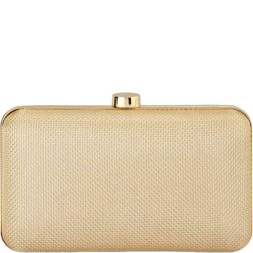 A rectangular hard case clutch in an antique gold, covered in a fine antique gold mesh. Buy Olga Berg Clutches instore and online at ShoeBeDoo in Australia and New Zealand. Official Stockist of Olga Berg
