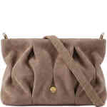 A mini bag in gorgeous mushroom based taupe in the shape of a soft slouchy pouch with a top zip, that is rouched and roomy, and comes with three different straps. ShoeBeDoo is an authorised retailer of Zjoosh bags and accessories. This is a vegan bag