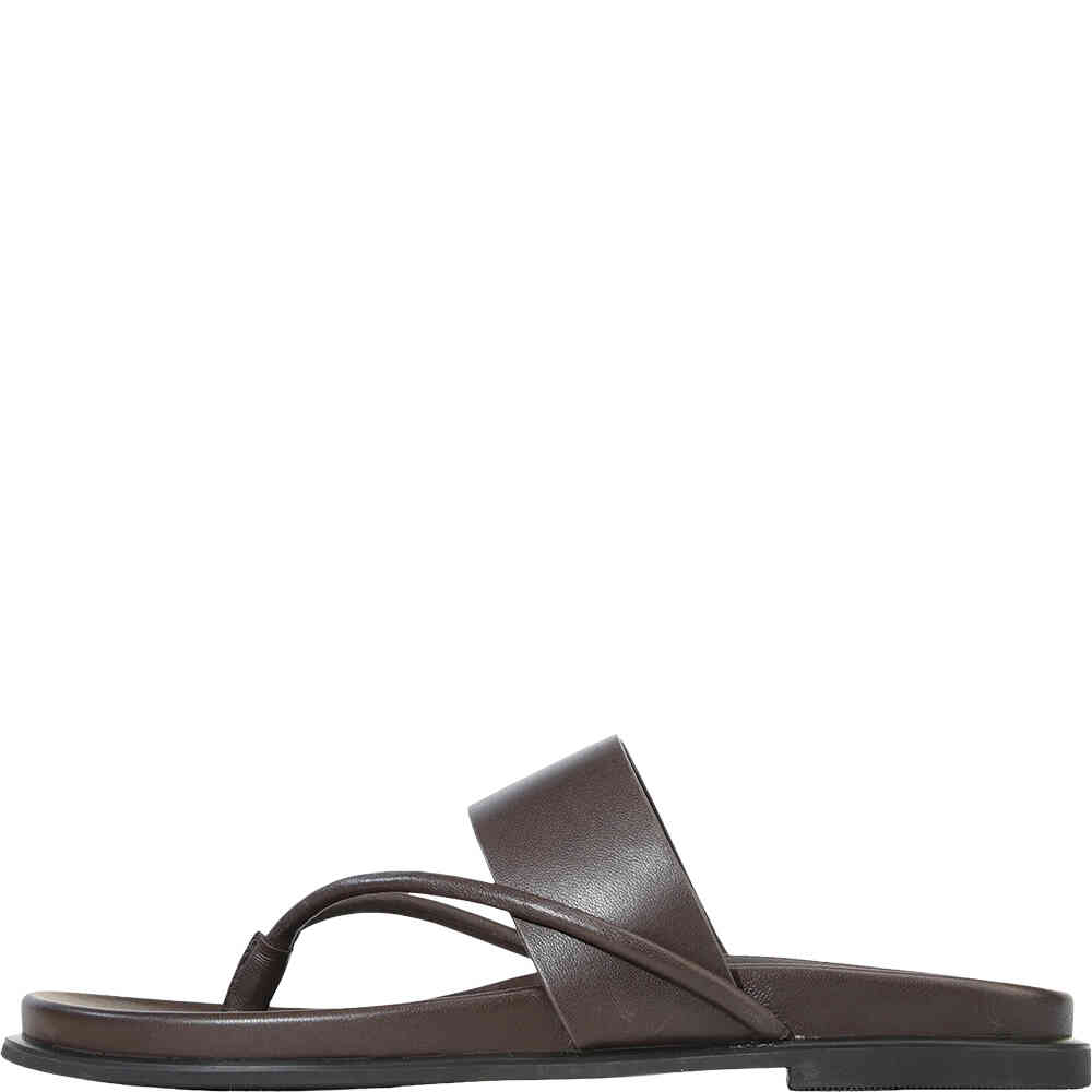 NALEA-CHESTNUT-DARK-CHOCOLATE-BROWN-LEATHER-THONG-STYLE-FLAT-SLIDE-SANDALS-SHOEBEDOO-OFFICIAL-STOCKIST-SIDE