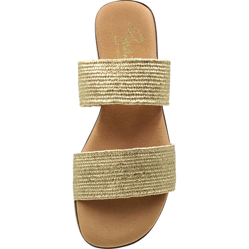 PINAZ-1672-PLATINO-GOLD-DOUBLE-BAND-OPEN-TOE-FLAT-SLIDE-SANDALS-MADE-IN-SPAIN-SHOEBEDOO-OFFICIAL-STOCKIST-TOP