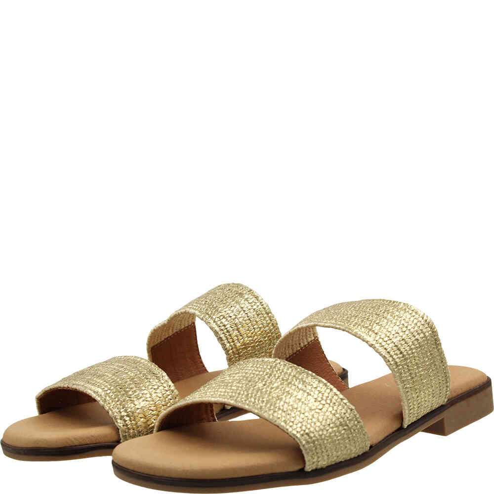 PINAZ-1672-PLATINO-GOLD-DOUBLE-BAND-OPEN-TOE-FLAT-SLIDE-SANDALS-MADE-IN-SPAIN-SHOEBEDOO-OFFICIAL-STOCKIST-angle