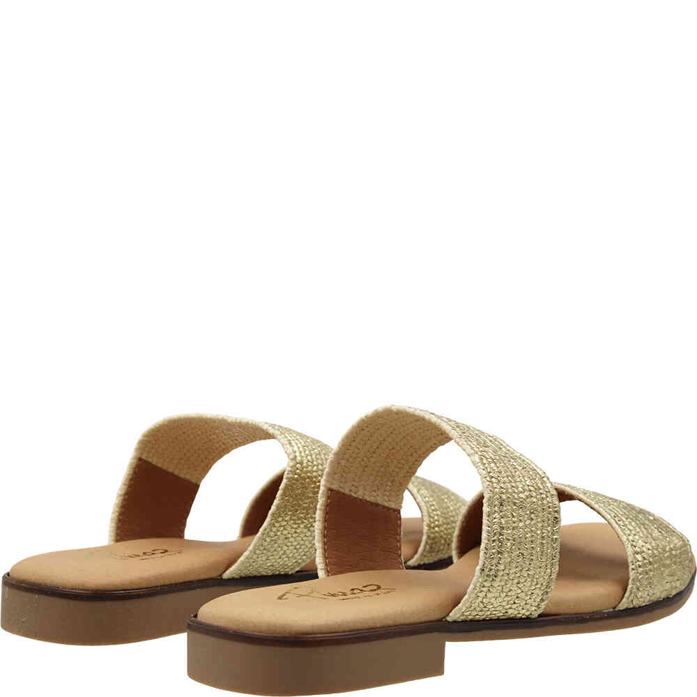 PINAZ-1672-PLATINO-GOLD-DOUBLE-BAND-OPEN-TOE-FLAT-SLIDE-SANDALS-MADE-IN-SPAIN-SHOEBEDOO-OFFICIAL-STOCKIST-back