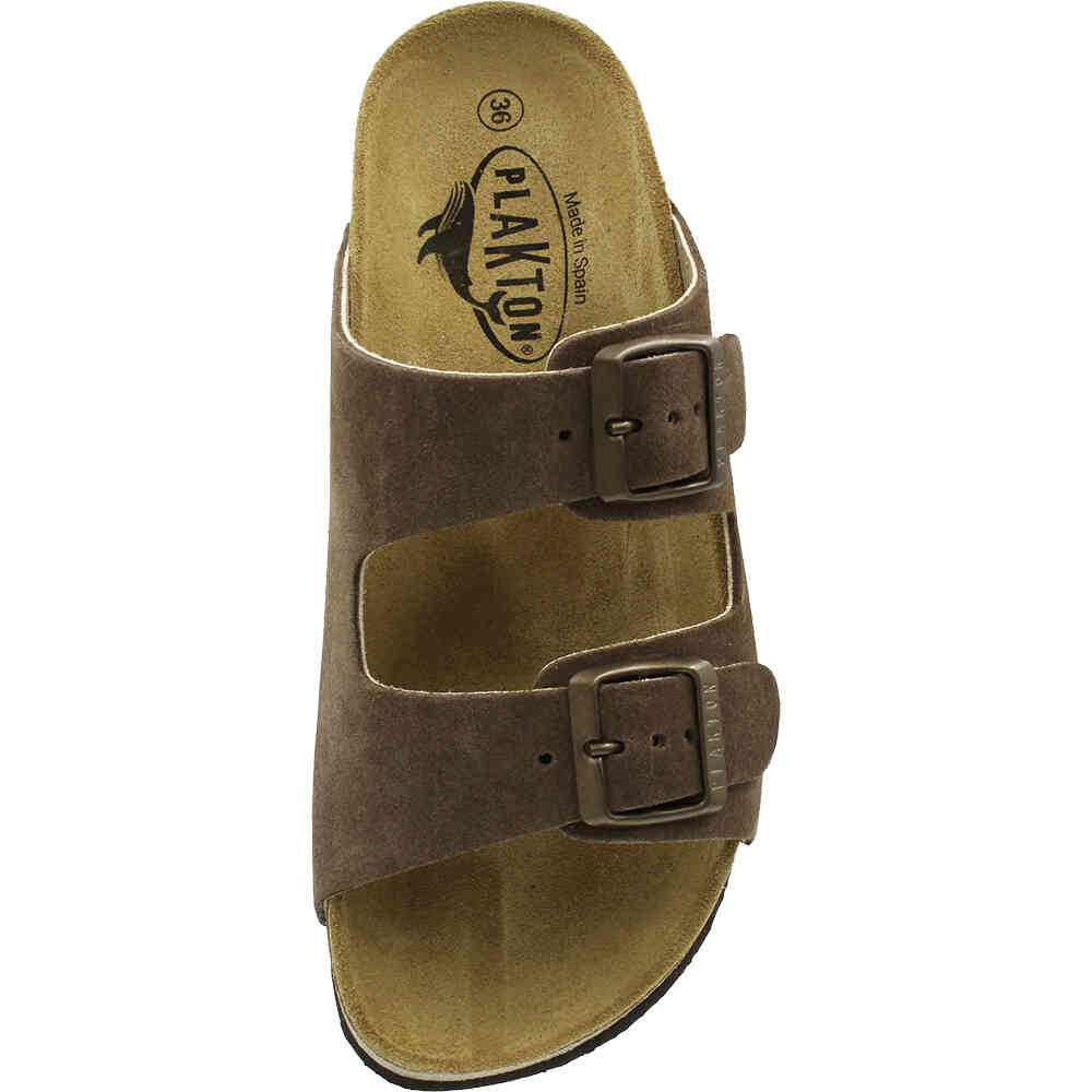 PLAKTON-340010-MUD-BROWN-SUEDE-OPEN-TOE-FLAT-ARCH-SUPPORT-SLIDE-SANDALS-MADE-IN-SPAIN-SHOEBEDOO-OFFICIAL-STOCKIST-top